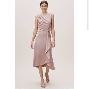 *Sold* BHLDN Alston Satin Dress Rose from ANTHROPOLOGIE 6